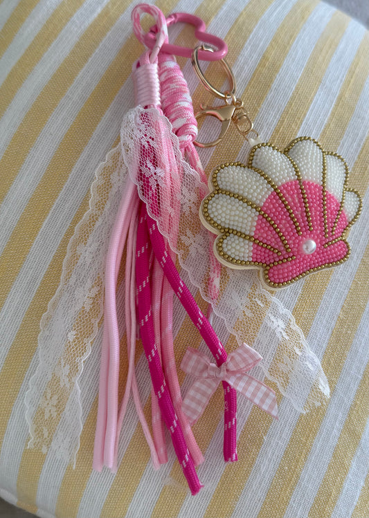 PORTE CLÉS coquillage🩷🐚